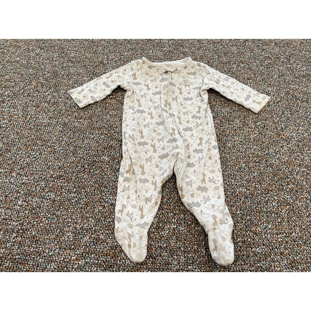 Carter's Boys Mommy's Wild One Animal Zip Up Sleeper 6M
